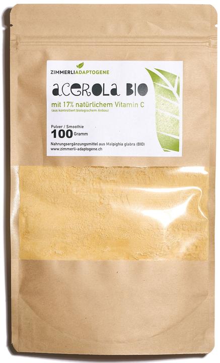 Actual product image Zimmerli Adaptogene Acerola powder (BIO) (1 Piece, Powder, 100 g)