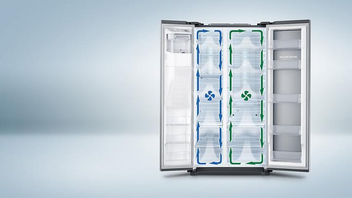 Actual product image Samsung RS6GA8842B1/EC Side-by-Side Fridge Combination Freestanding D (634 l)