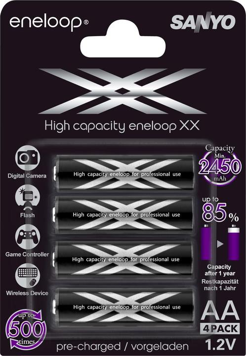 Immagine prodotto Sanyo Eneloop XX (4 pz., AA, 2500 mAh)