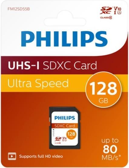 Energielabel Philips Sdxc (128 GB, SDXC, U1, UHS-I)