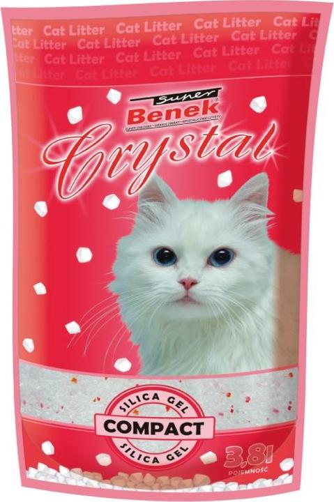 Produktbild Certech Katzenstreu Super Benek Super Benek Crystal Compact Natural 30 l (Nicht staubend, Nicht klumpend, Schnell absorbierend, Biologisch abbaubar, Neutralisierend, 13 kg)