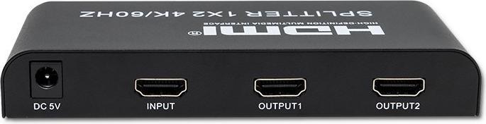 Produktbild Qoltec 51797 Aktiver HDMI-Splitter 2 x HDMI 4K x 2K | 6 Gbit/s | 60Hz