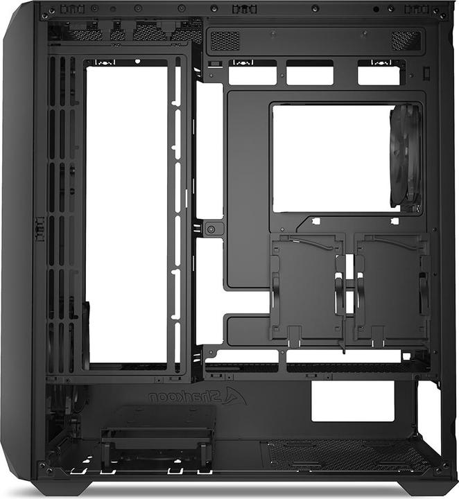 Produktbild Sharkoon AK3 Black ATX (schwarz) (ATX, Mini-ITX, mATX)