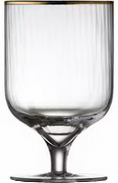 Actual product image Lyngby 30 cl - Glass - Clear/goulded edge (30 cl, 4 Glasses, Wine glasses set)
