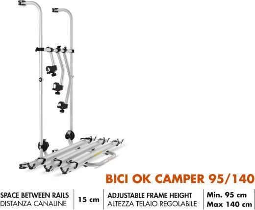 Actual product image Fabbri Rear carrier for 3 bikes for motorhomes Caravans 95/140