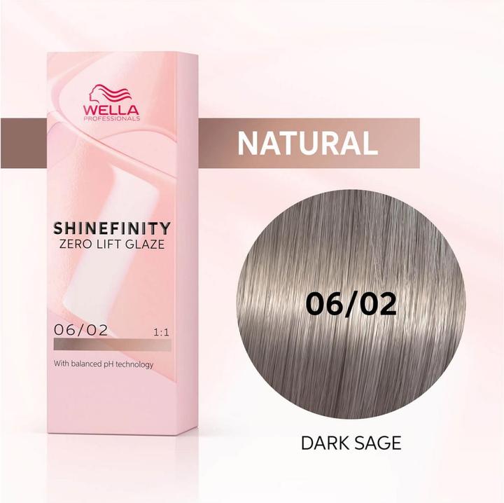 Actual product image Wella Shinefinity (06, 02 - Dark Sage)