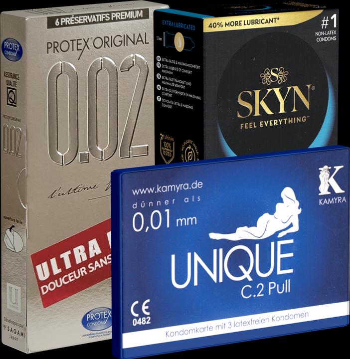 Actual product image Kondomotheke Latex-free condoms - 3-pack D (19 pcs.)
