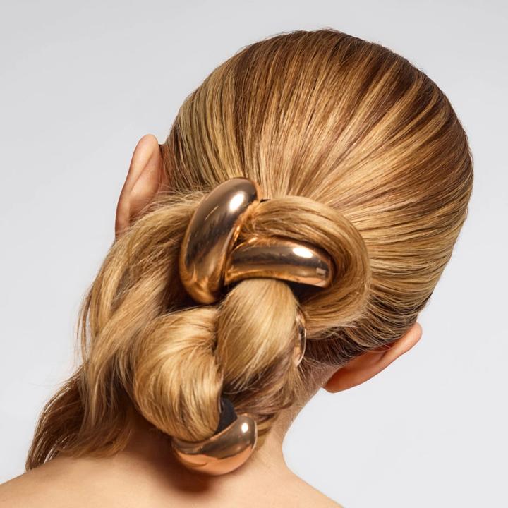 Image du produit Kitsch Haarband Metallwolke Gold L