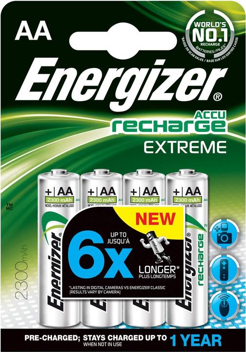 Energizer Recharge Extreme (4 pcs., AA, 2300 mAh)