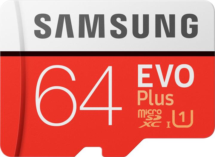 Samsung Evo+ (64 GB, microSDXC, U1, UHS-I)