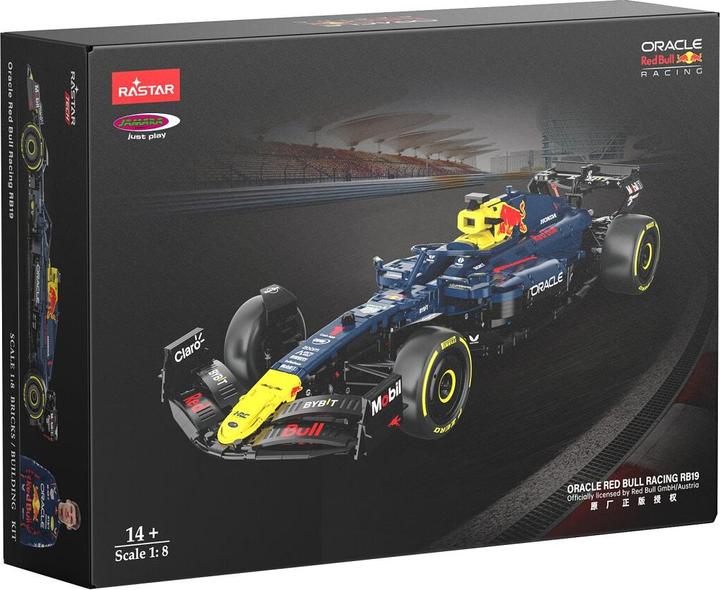 Actual product image Jamara Oracle Red Bull Racing RB19 1:8 dark blue bricks