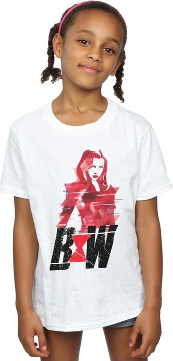 Immagine prodotto Black Widow Movie Logo Artwork Maglietta Ragazze (140, 146)