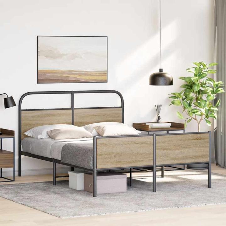 Immagine prodotto VidaXL Struttura letto senza materasso 140x200 cm in legno di quercia Sonoma (140 x 200 cm)