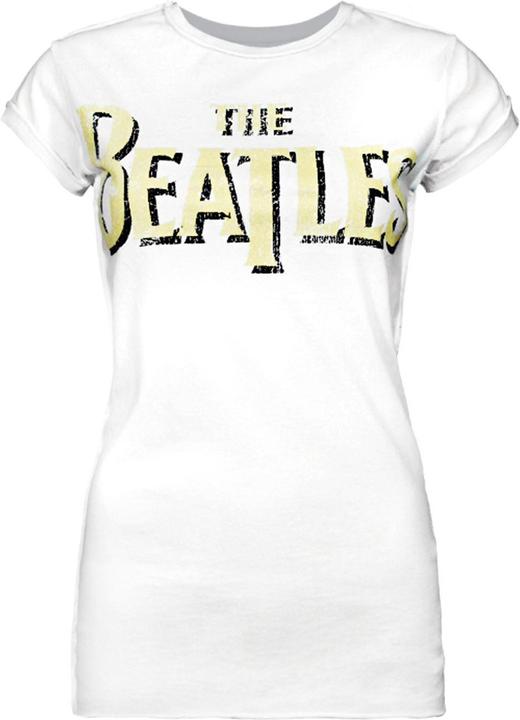 Actual product image Amplified TShirt The Beatles Logo White (S)