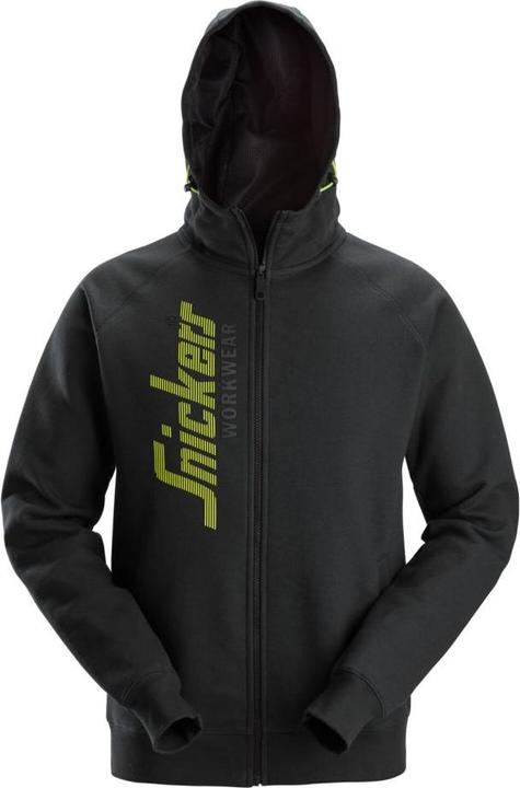 Snickers Workwear 28462800003 Logo Full-Zip Hoodie Hellgrau XS (XS)