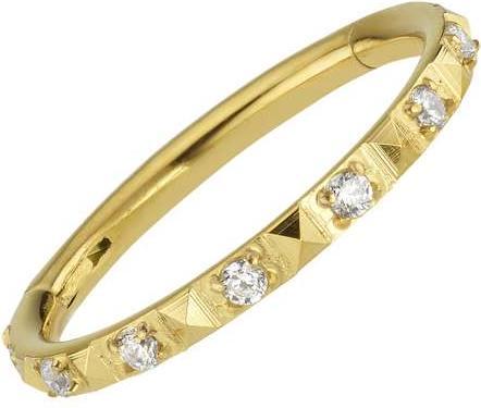 Produktbild Bijouteria Ohrpiercing (Chirurgenstahl 316L, Kristall, PVD Beschichtung (goldfarben))