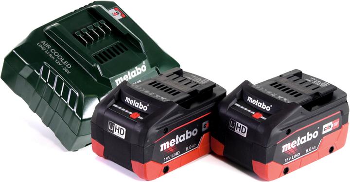 Actual product image Metabo RM 36-18 LTX BL 46 Battery lawn mower 36 V ( 2x 18 V ) 46 cm Brushless + 2x Battery 8,0 Ah + Charger (Rechargeable battery operated)