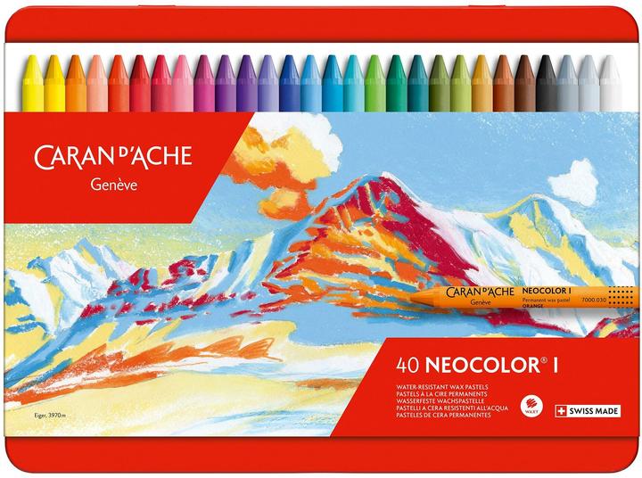 Immagine prodotto Caran d'Ache Neocolor I Metallschachtel (Multicolore, 40 x)