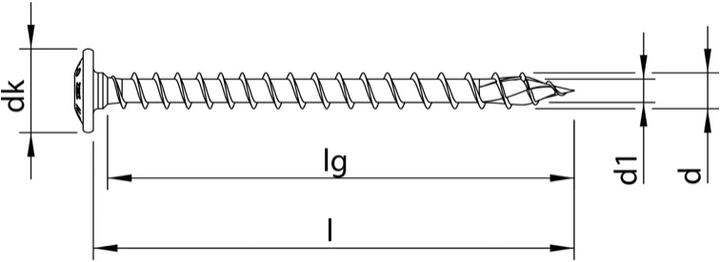 Image du produit Heco Vis pour la construction en bois (50 Vis par pièce)
