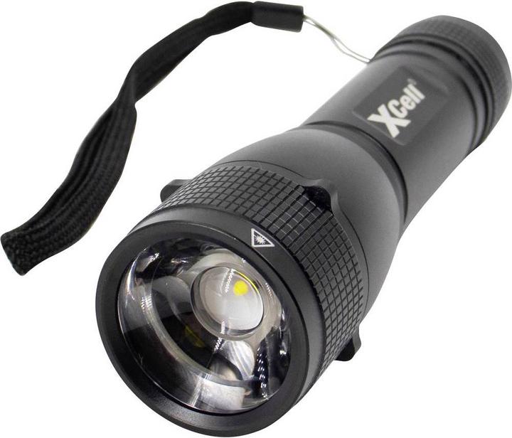 Immagine prodotto XCell 146362 Torcia a LED con cinturino da polso, con fondina, con modalità strobo a batteria (12.60 cm, 500 lm)