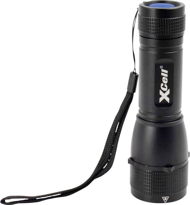 Immagine prodotto XCell 146362 Torcia a LED con cinturino da polso, con fondina, con modalità strobo a batteria (12.60 cm, 500 lm)
