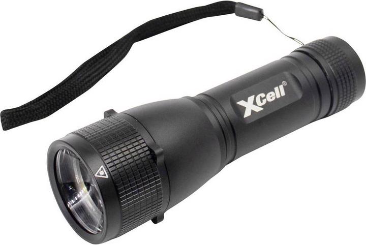 Immagine prodotto XCell 146362 Torcia a LED con cinturino da polso, con fondina, con modalità strobo a batteria (12.60 cm, 500 lm)