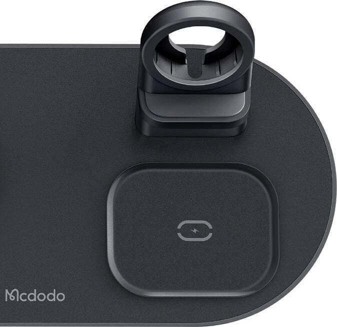 Image du produit Mcdodo Chargeur sans fil 3 en 1 15W - Noir (15 W)