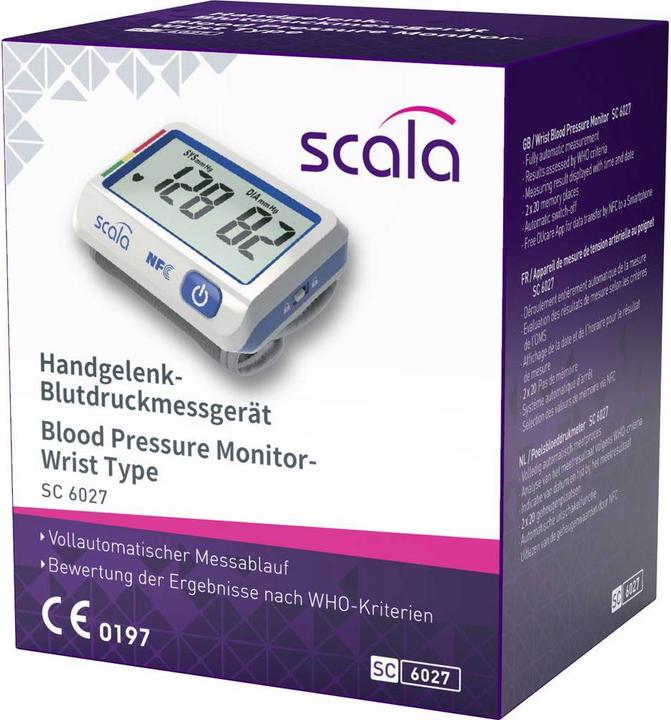 Actual product image Scala SC 6027 (Blood pressure monitor wrist)