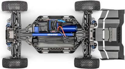 Actual product image Traxxas JATO 4x4 VXL 4S Brushless blau 1/8 RTR, HD-Teile, ohne Akku/Lader (RTR Ready-to-Run)