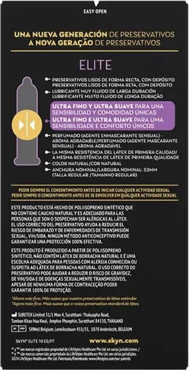 Actual product image Bijoux Indiscrets Elite ultra-thin condoms 10 units (10 pcs.)