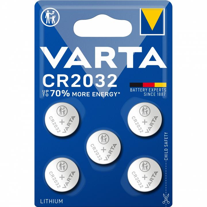 Actual product image Varta Cr2032 (5 pcs., CR2032, 230 mAh)