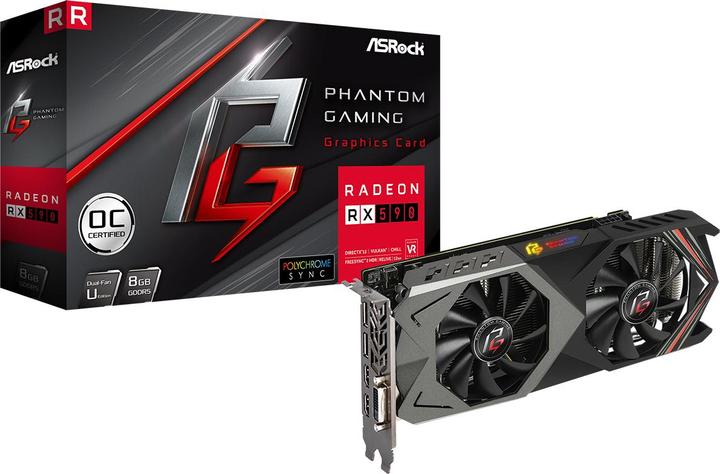 Image du produit AsRock Radeon RX590 Phantom U OC (8 Go)