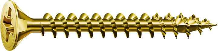 Spax Vis R 88094 tête fraisée avec pointe/croix -PZ 4,5 x 40/34-Z acier électrozingué jaune (200 Vis par pièce)