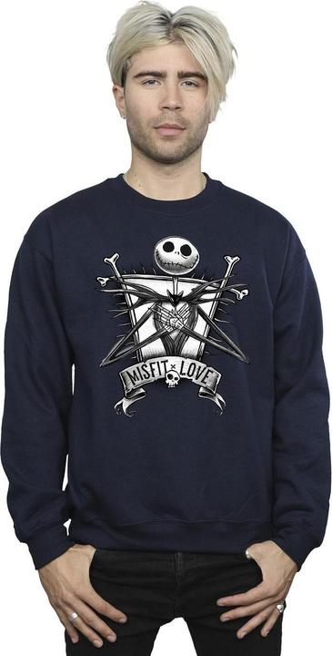 Actual product image Disney Mens The Nightmare Before Christmas Misfits Love Sweatshirt (XL)