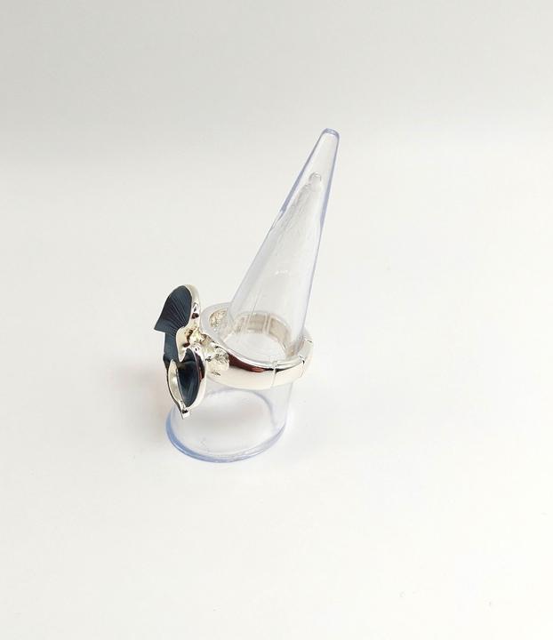 Produktbild Signé Signè Ring Damenring elastisch silberfarben rhodiniert One Size Blume Grau No.14 (18, 19, 20, 21)