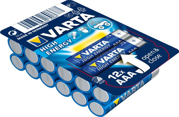 Actual product image Varta LONGLIFE Power Box (12 pcs., AAA, 1260 mAh)