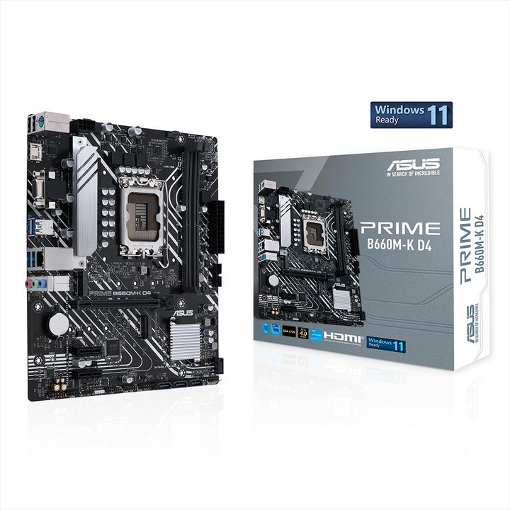 Produktbild ASUS Mainboard||Intel B660|LGA1700|MicroATX|Speicher DDR4 (LGA 1700, Intel B660, mATX)