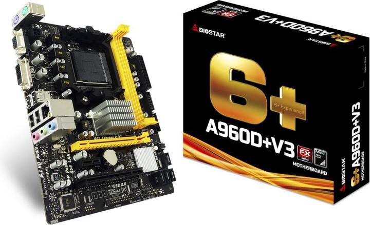 Actual product image Biostar MB A960D+ V3,AM3,mATX,DDR3,VGA,AMD (AM3+, AMD 760G, mATX)