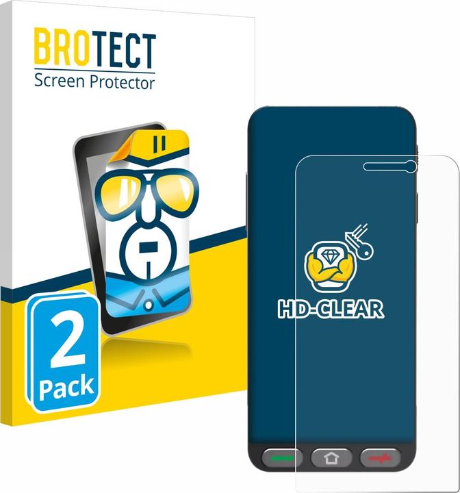 Actual product image BROTECT Screen Protector Clear (2 Piece, Brondi Amico S Nero)