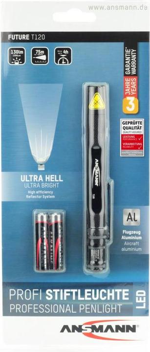 Actual product image Ansmann Future T120 LED Penlight (11.50 cm, 130 lm)