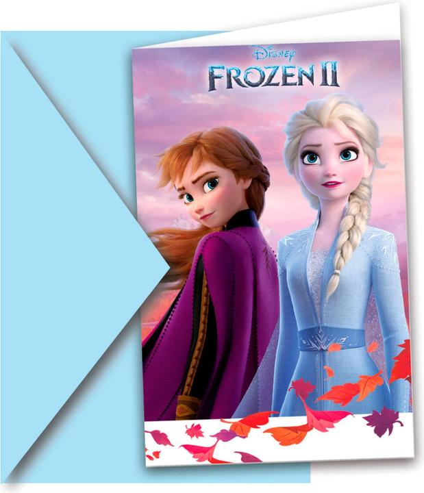 Produktbild Folat Disney Frozen 2 Einladungen, 6 Stück (6 Stk.)