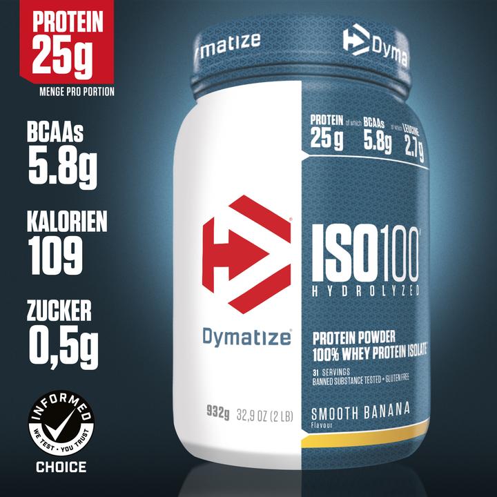 Image du produit Dymatize Iso 100 (Smooth Banana, 1 pcs, 932 g)