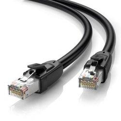 Actual product image Ugreen Cat 8 CLASS?S/FTP Ethernet cable RJ45 1m (black) (U/FTP, CAT8.1, 1 m)