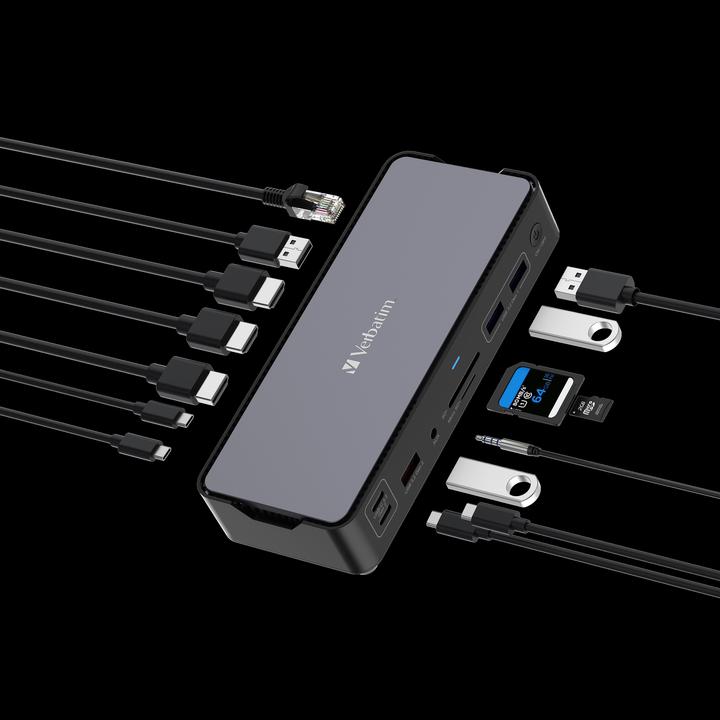 Actual product image Verbatim Pro CDS-15 (USB-C, 15 Ports)