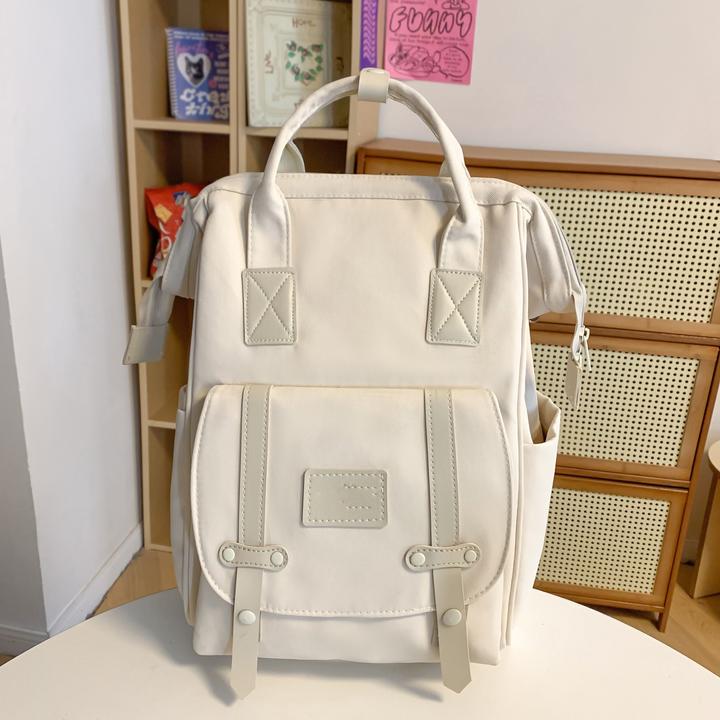 Only-Bags.Store Ästhetische Tote Rucksack, Preppy Style College Schultasche, leichte Reise Laptop Daypack