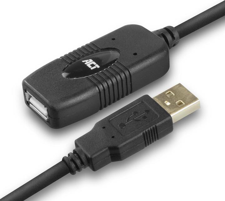 Immagine prodotto AC6010 Cavo USB 10 m 2.0 USB A Nero (10 m, USB 2.0)