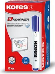 Actual product image Kores Whiteboard marker, bullet tip (Blue, 3 mm, 1 x)