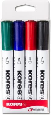 Actual product image Kores Whiteboard marker, wedge tip (Multicoloured, 3 mm, 4 x)