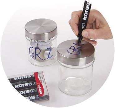 Produktbild Kores Permanent Marker, Rundspitze (Blau, 3 mm, 1 x)