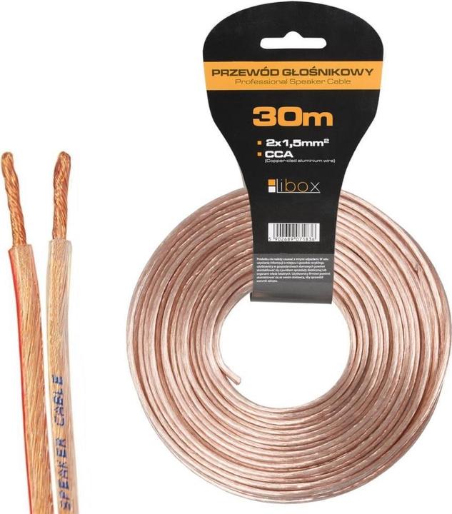 Actual product image Libox cable 2x1.50 LB0008-30 speaker cable (30 m, 1.50 mm²)